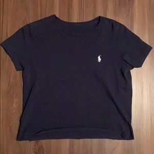Cropped polo tee